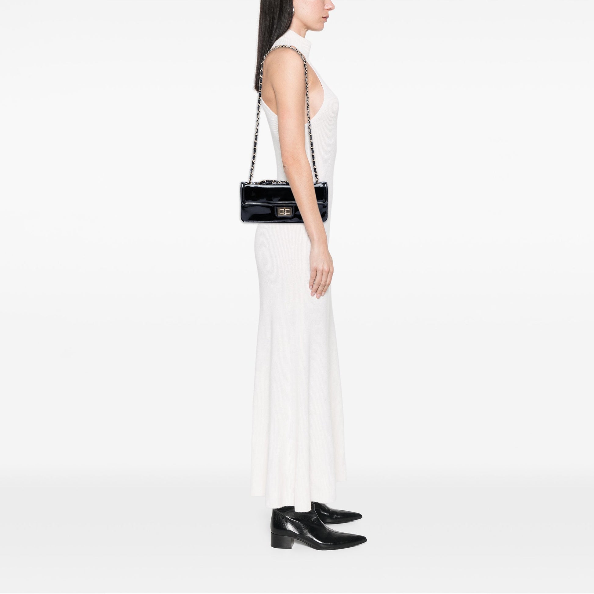 Chanel Patent Reissue 2.55 East West Flap