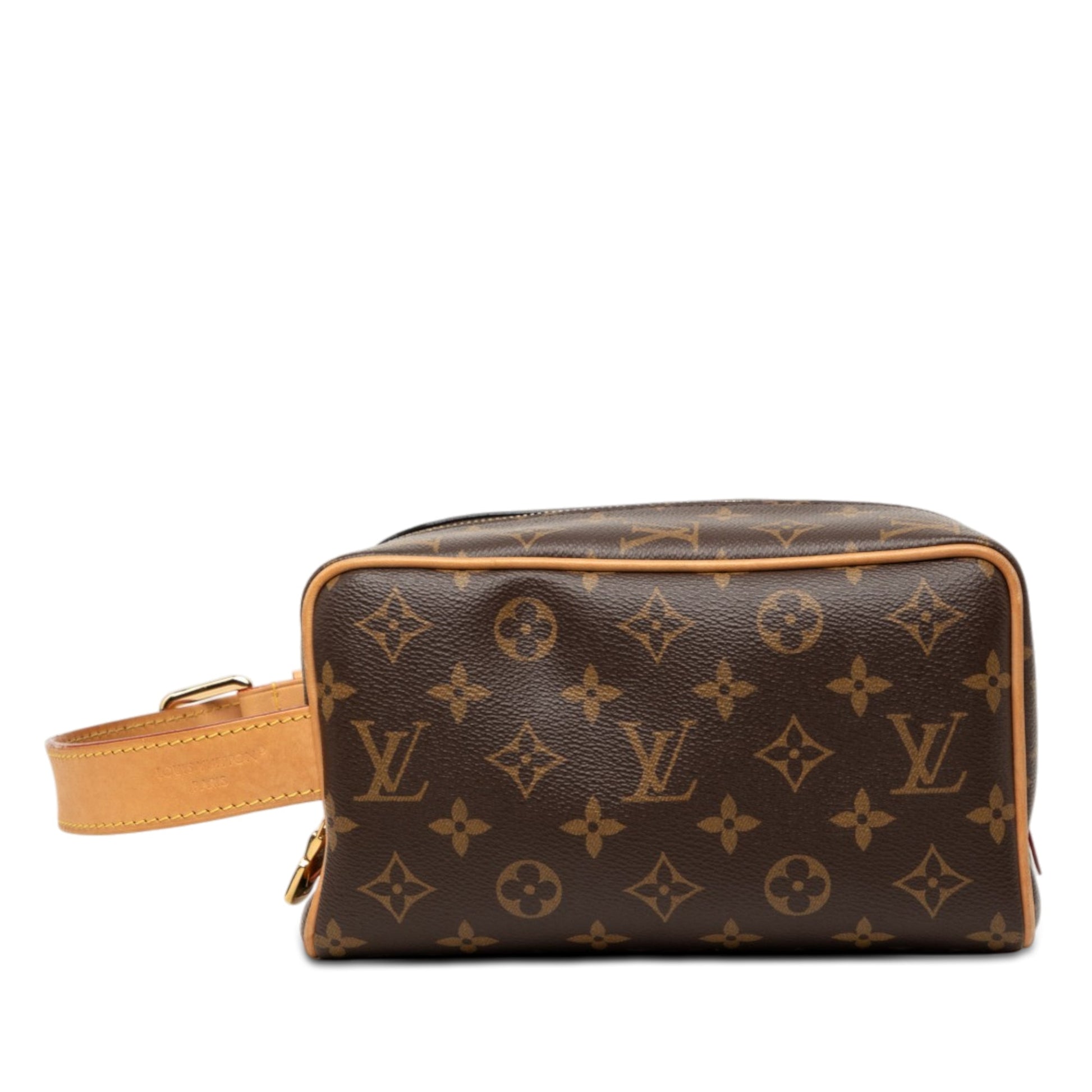 Louis Vuitton Monogram Locker Dopp Kit Clutch