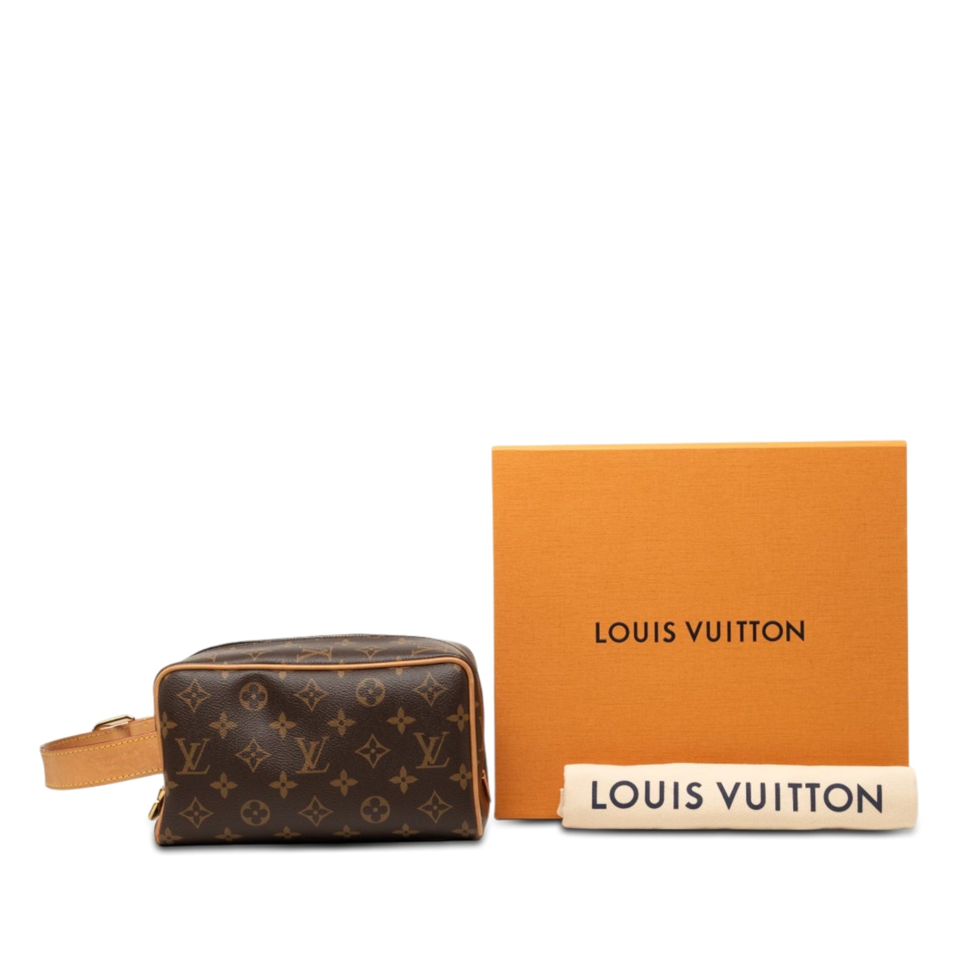 Louis Vuitton Monogram Locker Dopp Kit Clutch