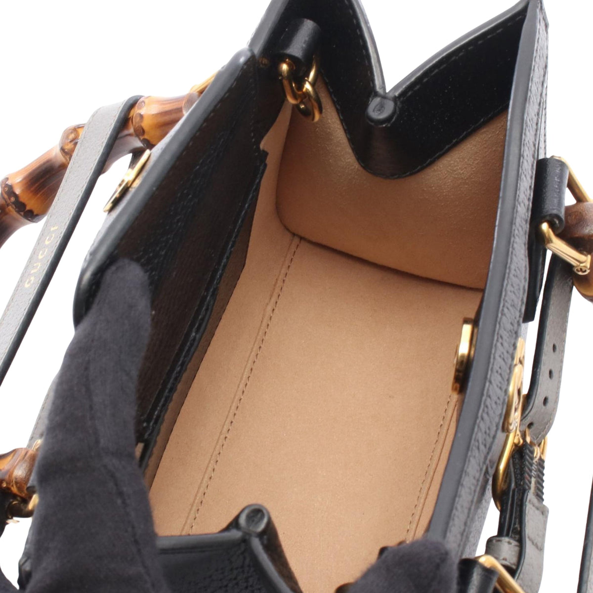 Gucci Small Calfskin Bamboo Diana Satchel