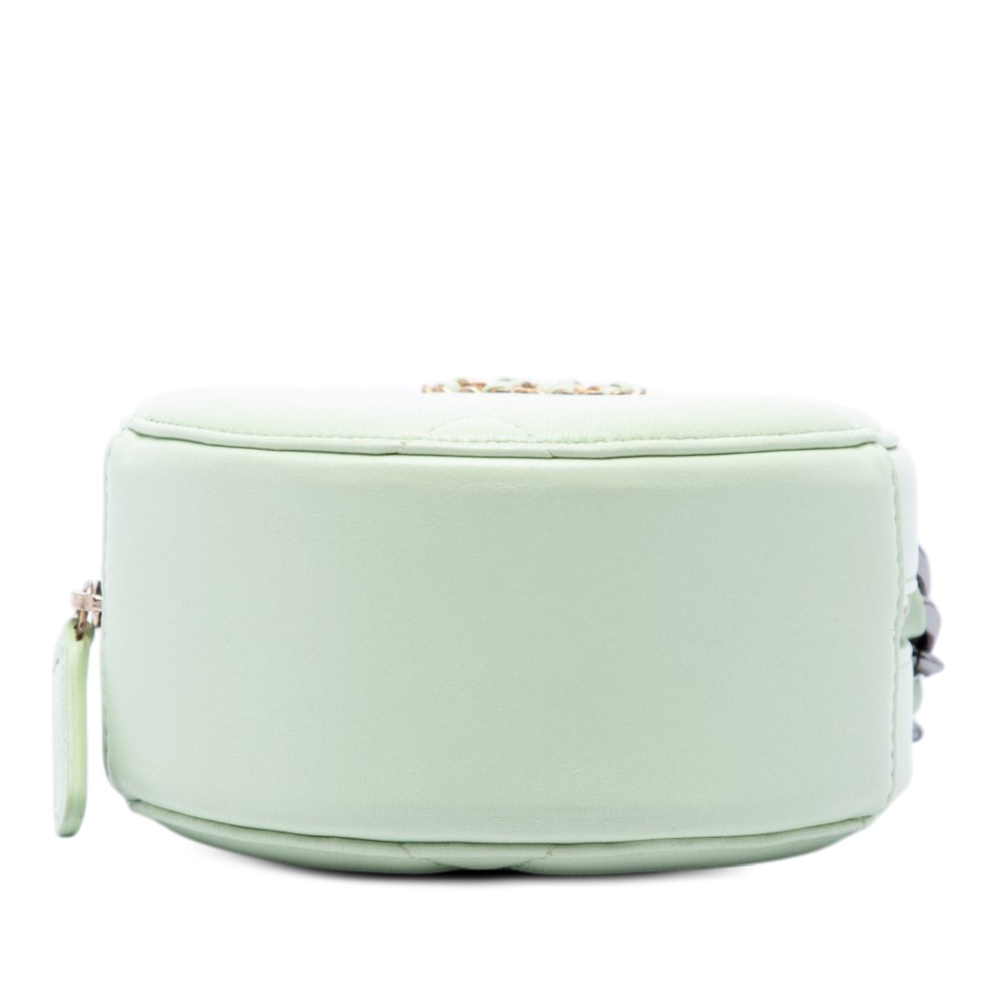 Chanel Lambskin 19 Round Clutch with Chain