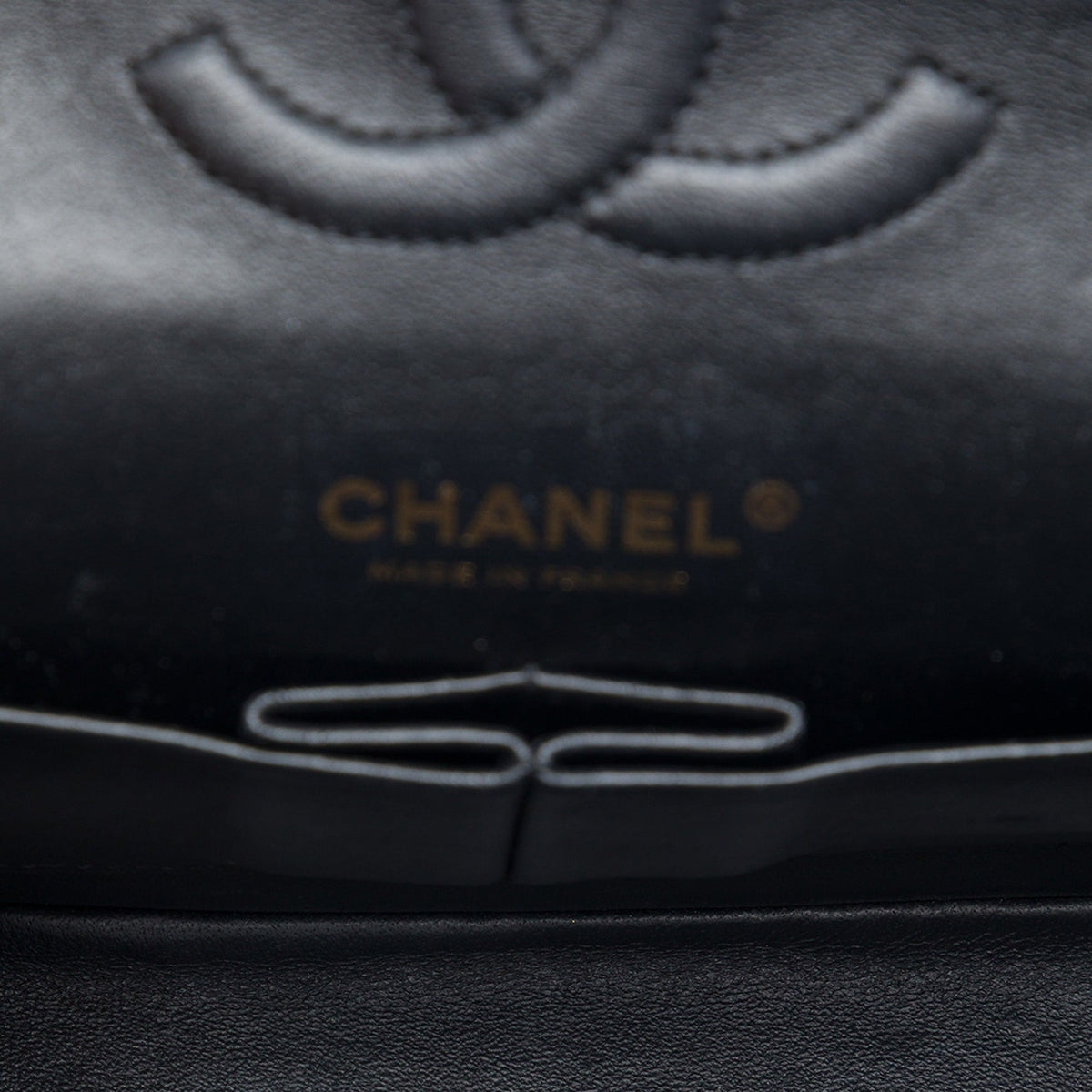 Chanel Medium Classic Chevron Crumpled Calfskin Double Flap