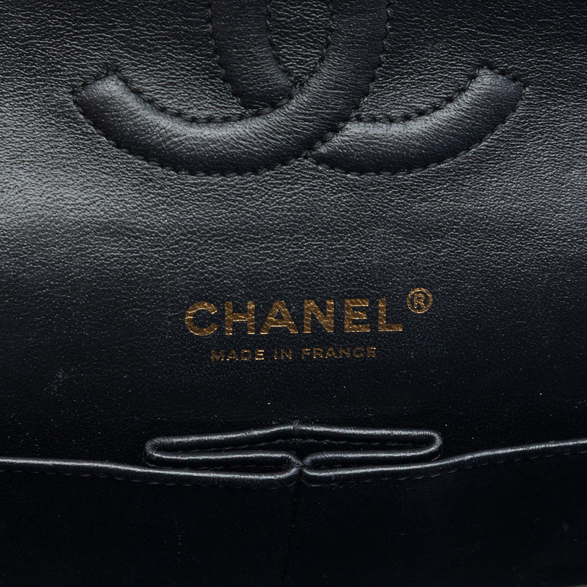 Chanel Medium Classic Chevron Crumpled Calfskin Double Flap