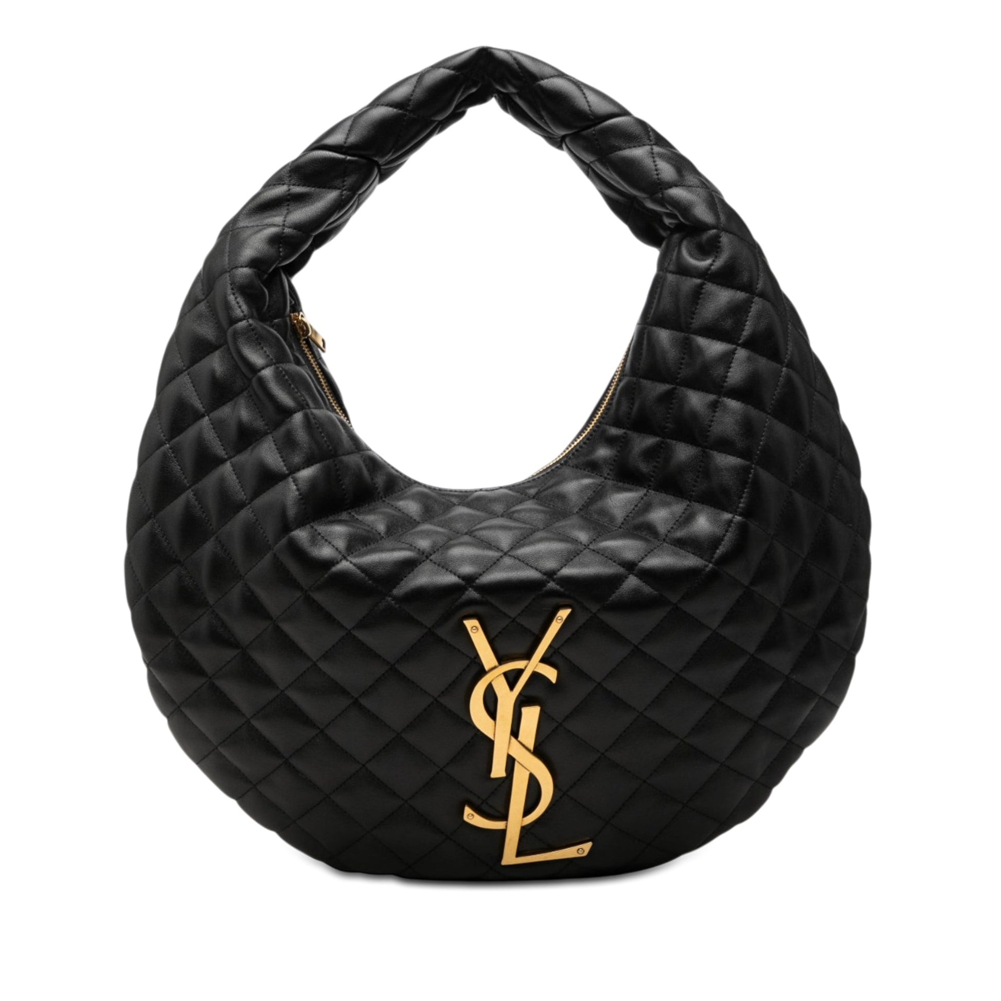 Saint Laurent Quilted Nappa Monogram Icare Hobo