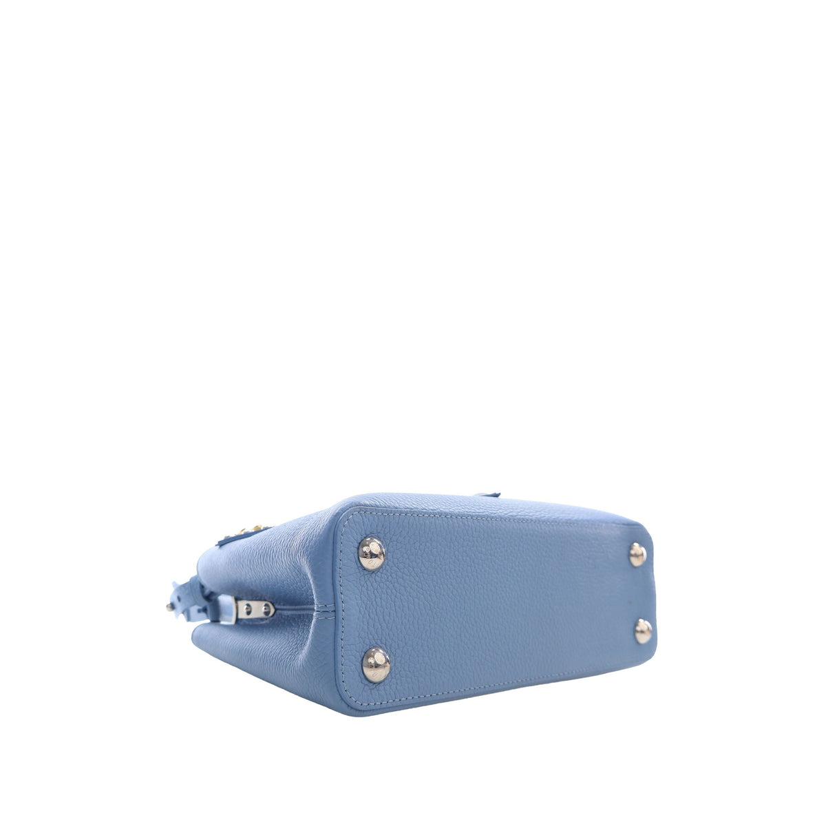 Louis Vuitton Taurillon Studded Capucines BB — Blue