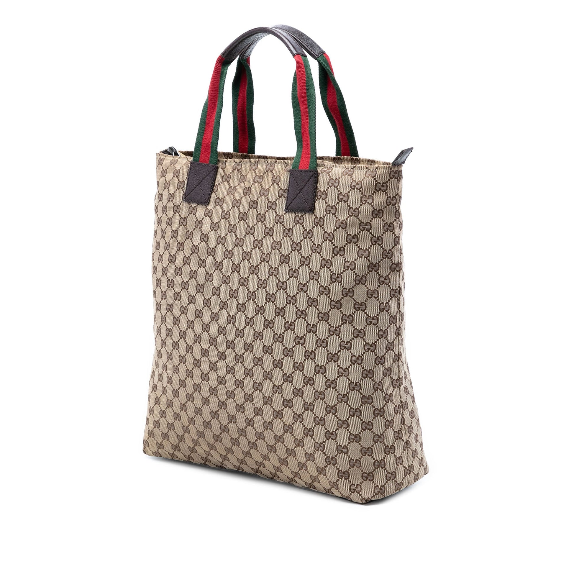 Gucci GG Canvas Web Vertical Tote