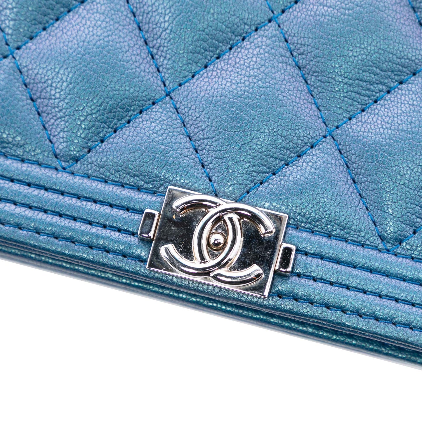 Chanel Quilted Calfskin Boy Wallet on Chain