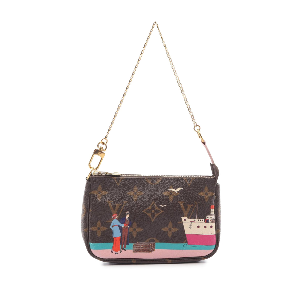 Louis Vuitton Monogram Transatlantic Mini Pochette Accessoires — Brown