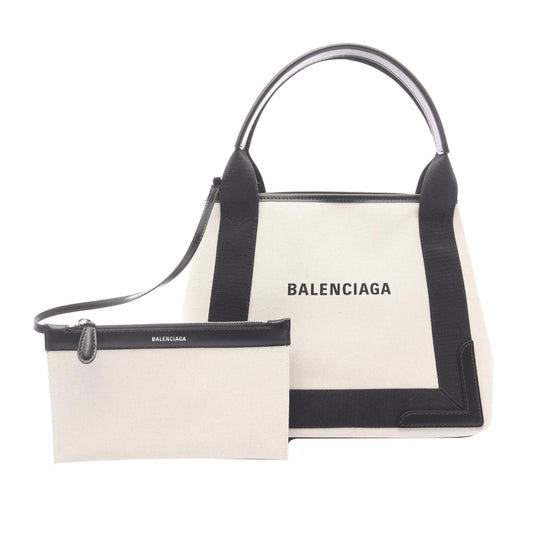 Balenciaga Canvas Navy Cabas S Tote