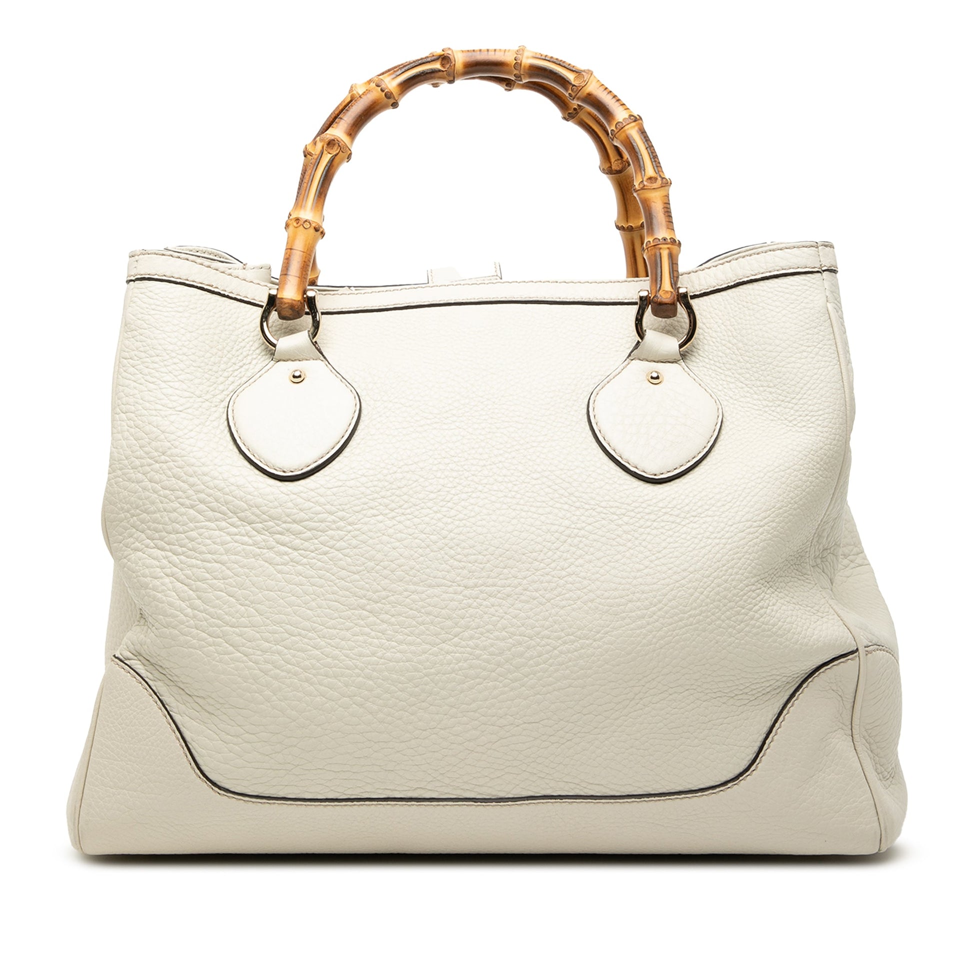 Gucci Medium Leather Bamboo Diana Tote