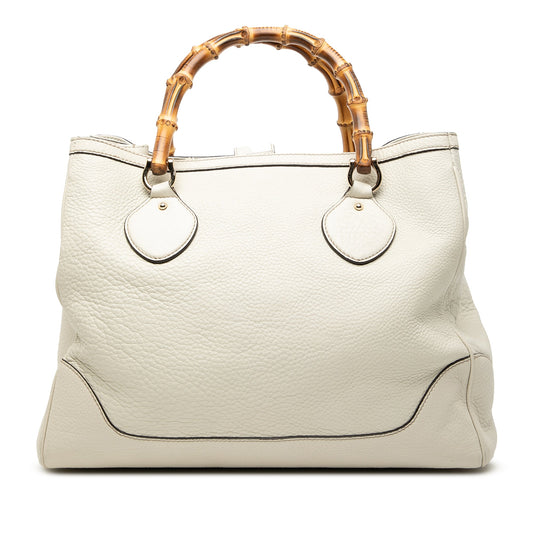 Gucci Medium Leather Bamboo Diana Tote