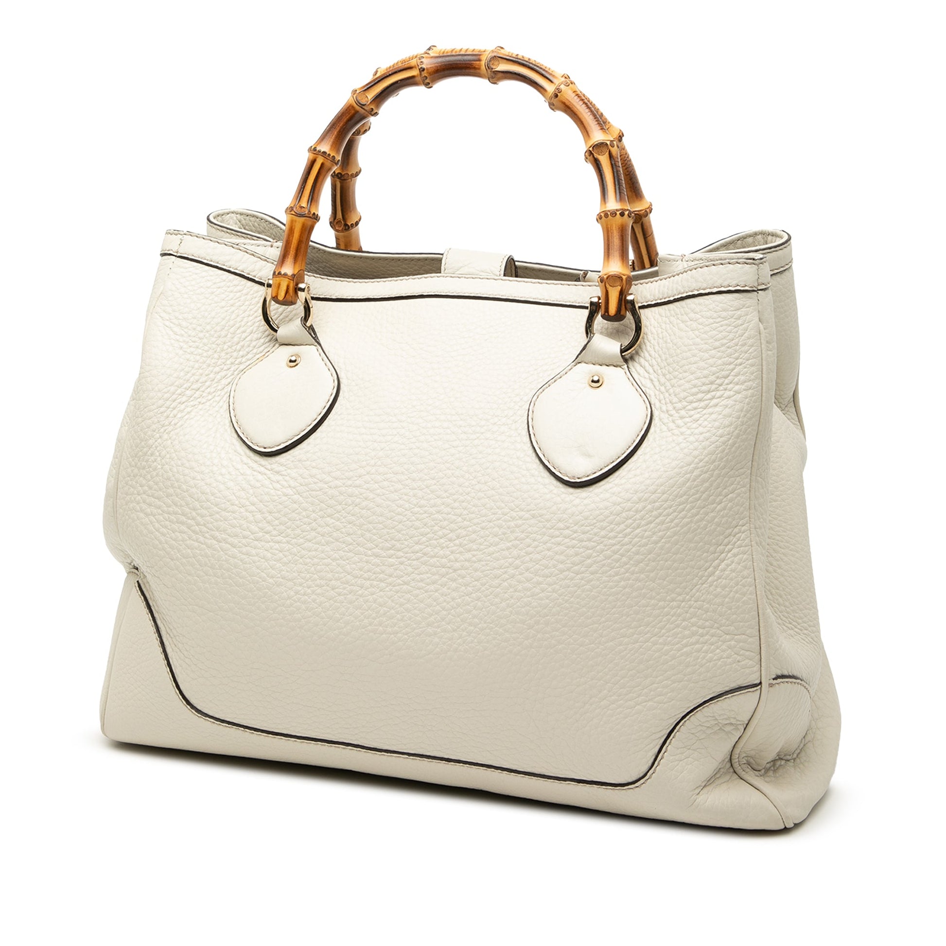 Gucci Medium Leather Bamboo Diana Tote