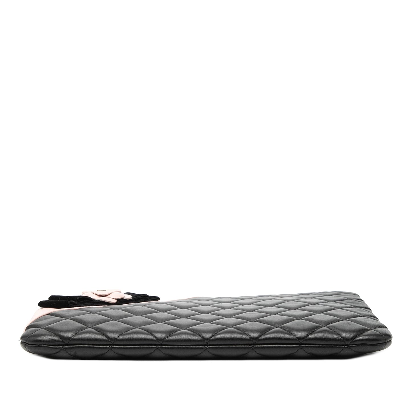 Medium Quilted Lambskin Camellia O Case Clutch