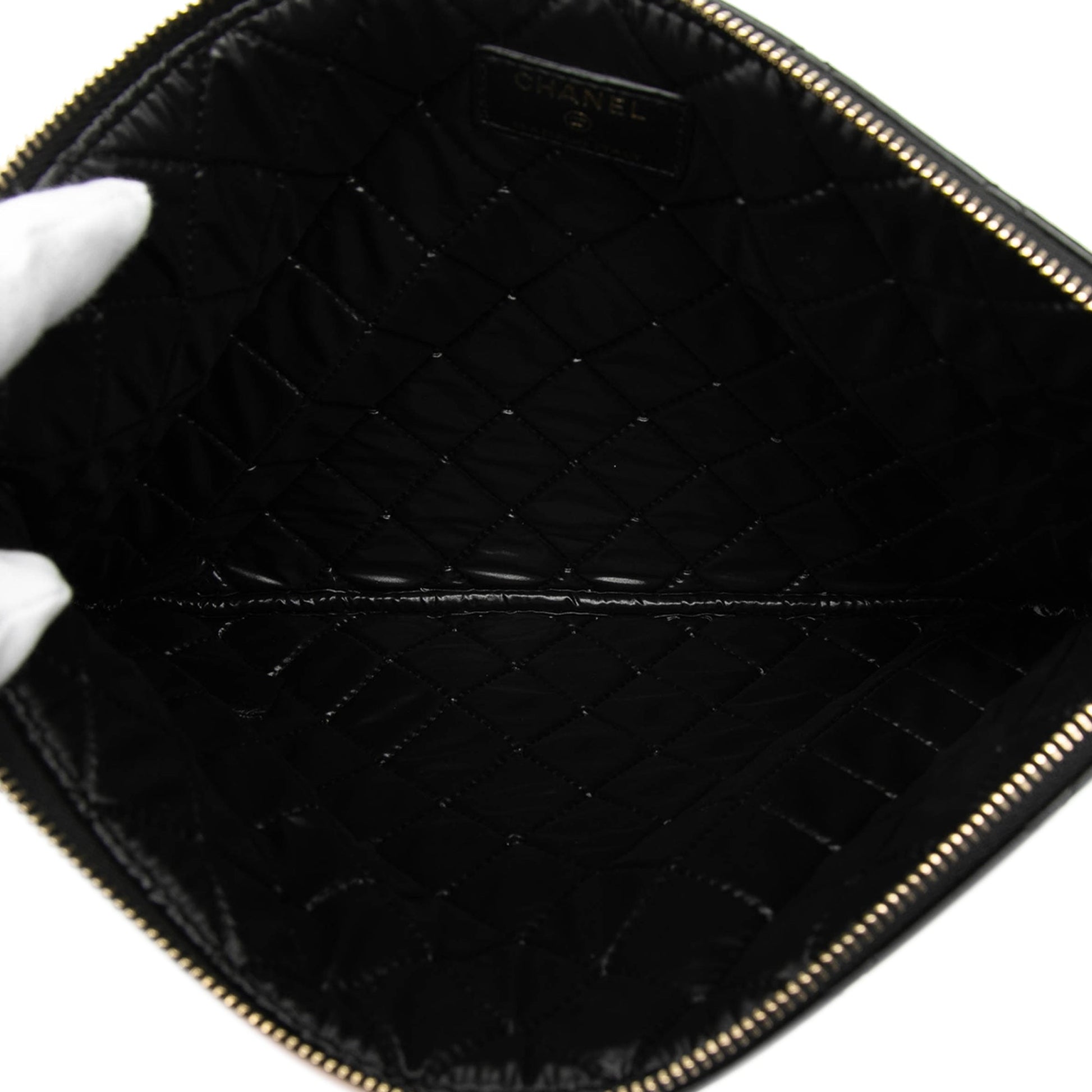 Medium Quilted Lambskin Camellia O Case Clutch