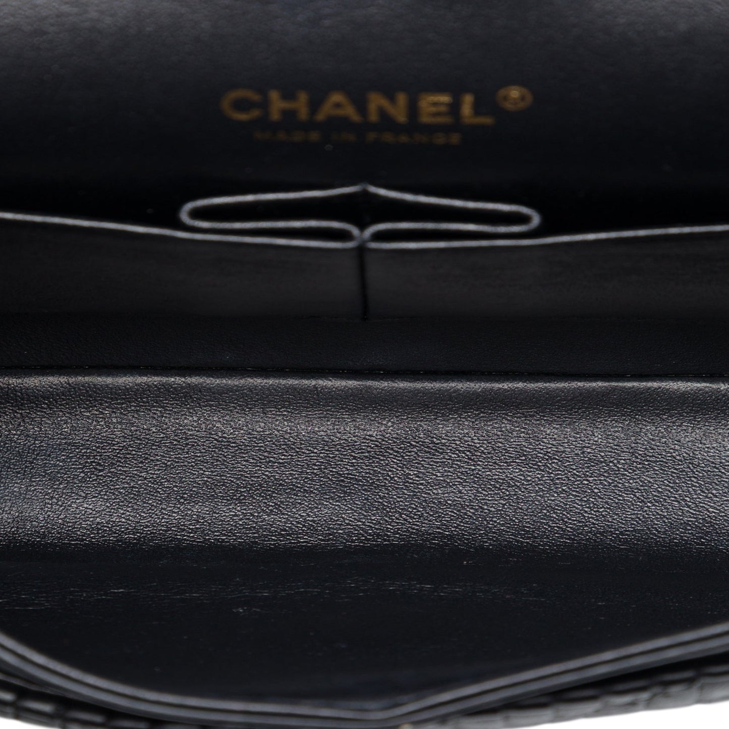 Chanel Medium Classic Chevron Calfskin Pleated Double Flap