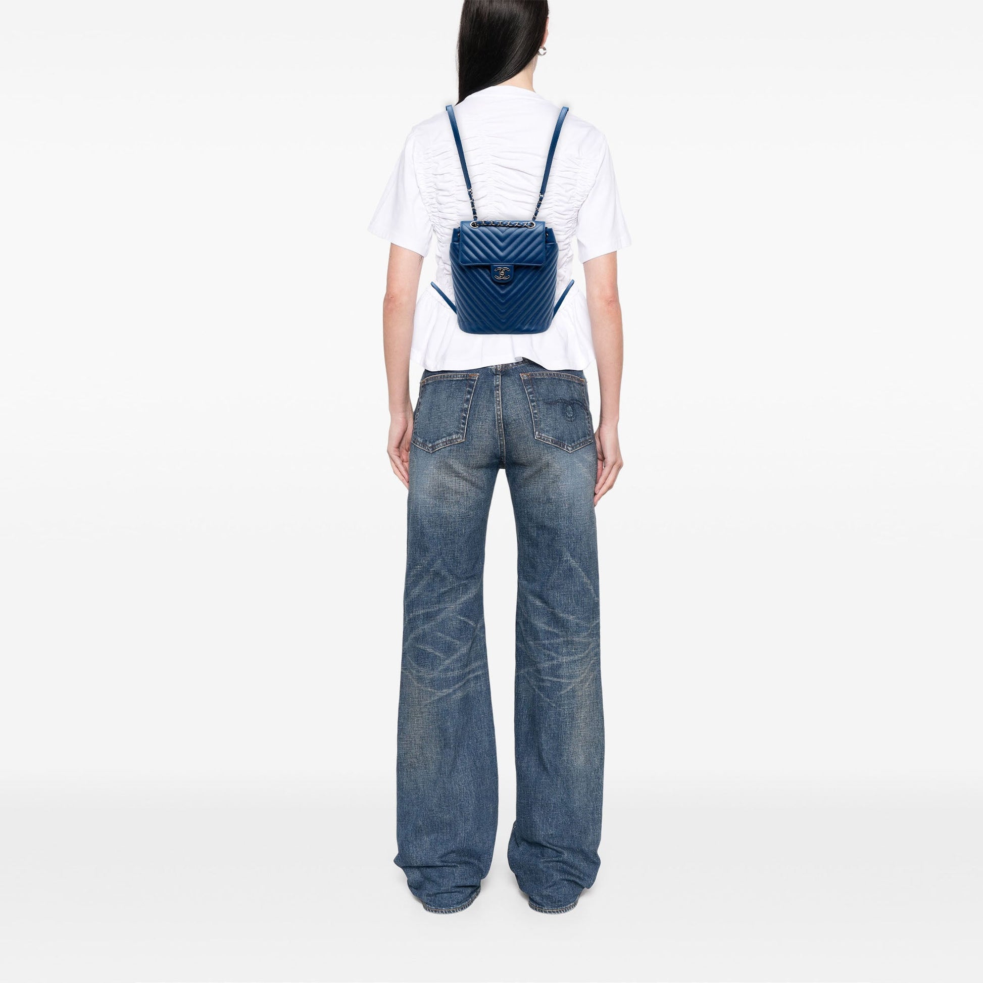 Chanel Small Chevron Calfskin Urban Spirit Backpack