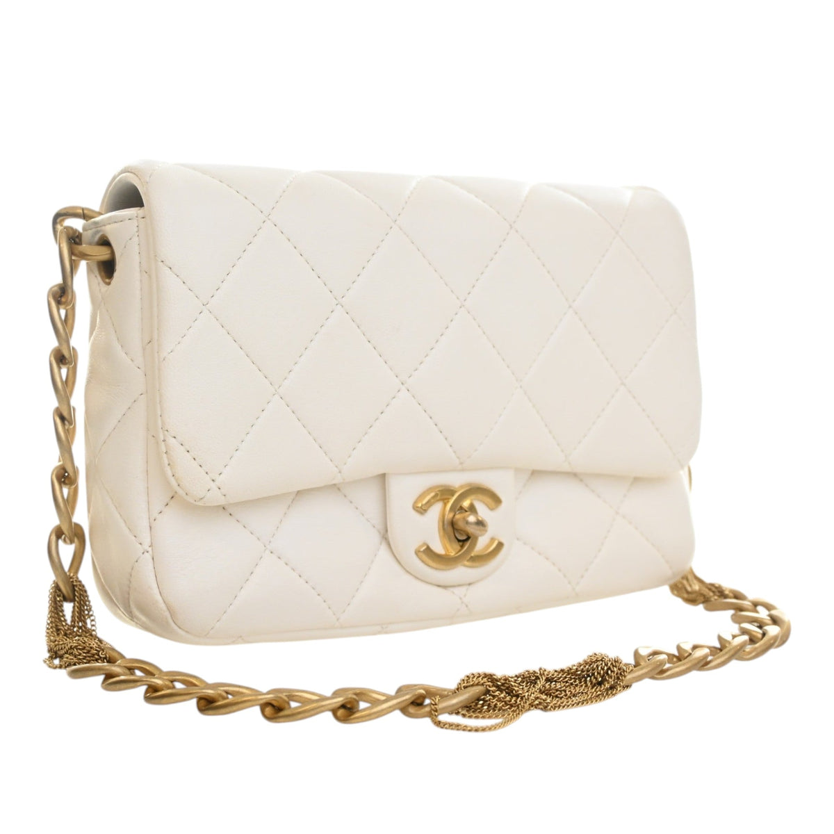 Chanel Small Quilted Lambskin Chain Flap