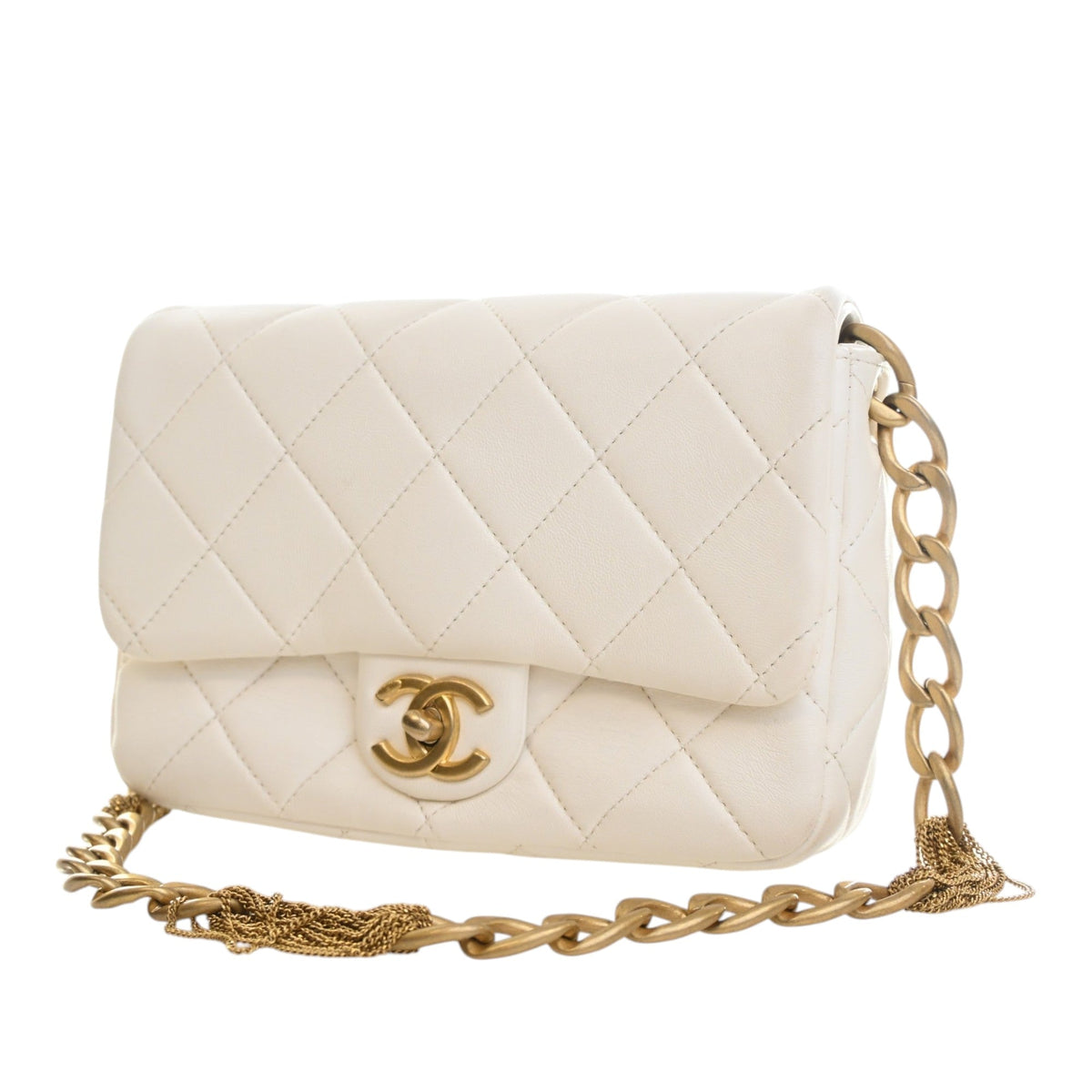Chanel Small Quilted Lambskin Chain Flap