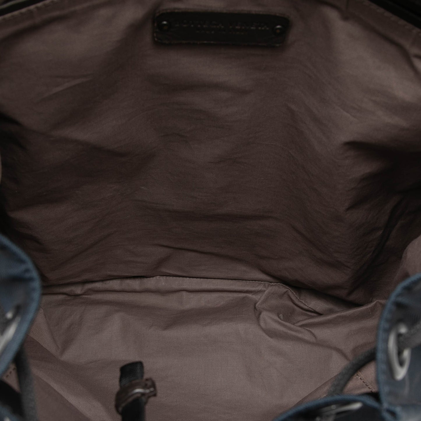 Bottega Veneta Canvas and Nappa Intrecciato Flap Backpack
