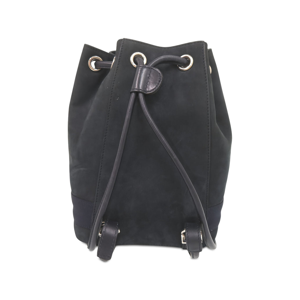 Ferragamo Suede Vara Backpack — Blue