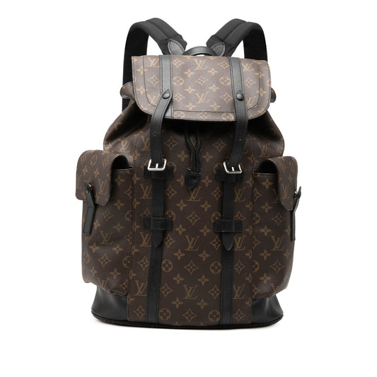 Louis Vuitton Monogram Macassar Christopher Backpack MM