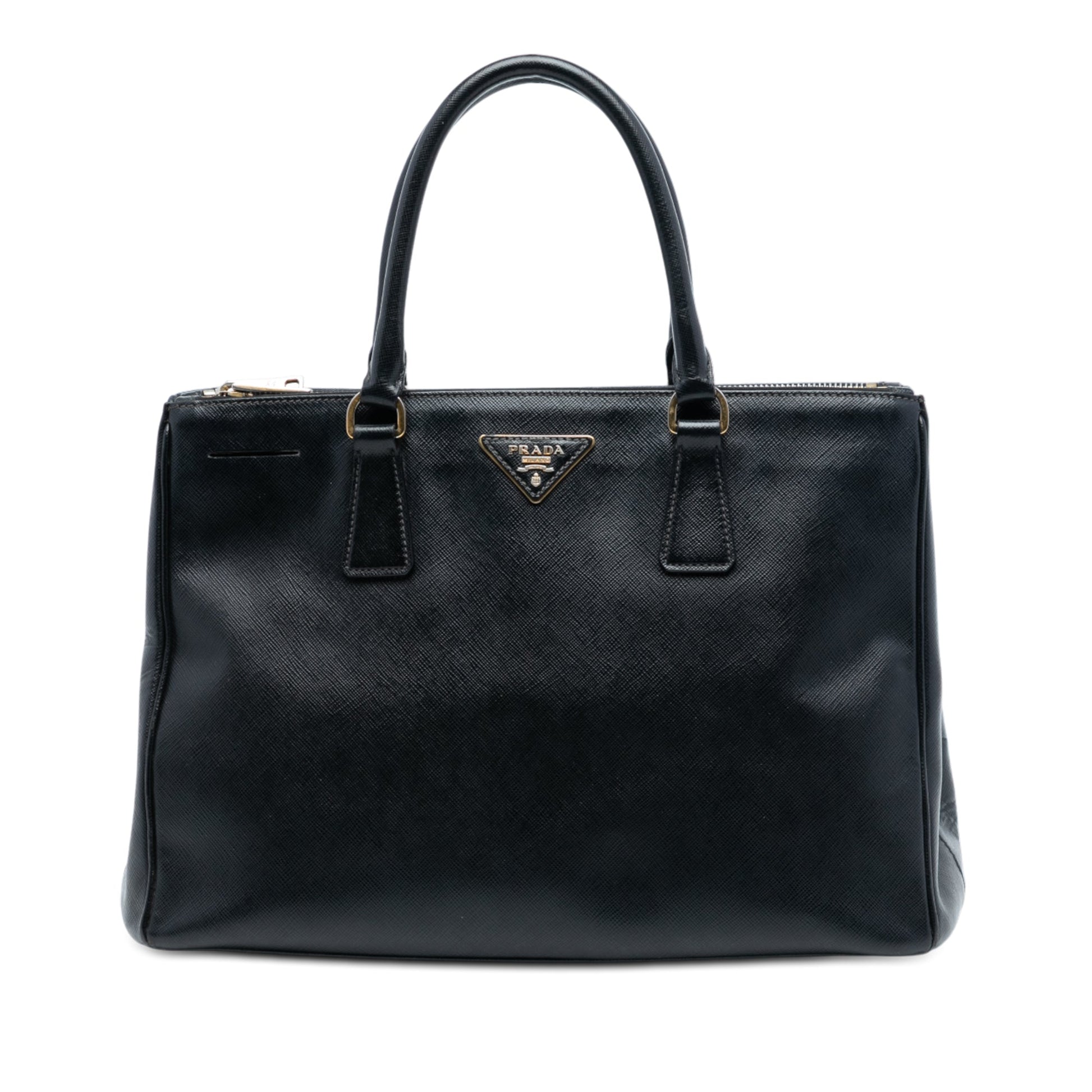 Prada Medium Saffiano Lux Galleria Double Zip Satchel