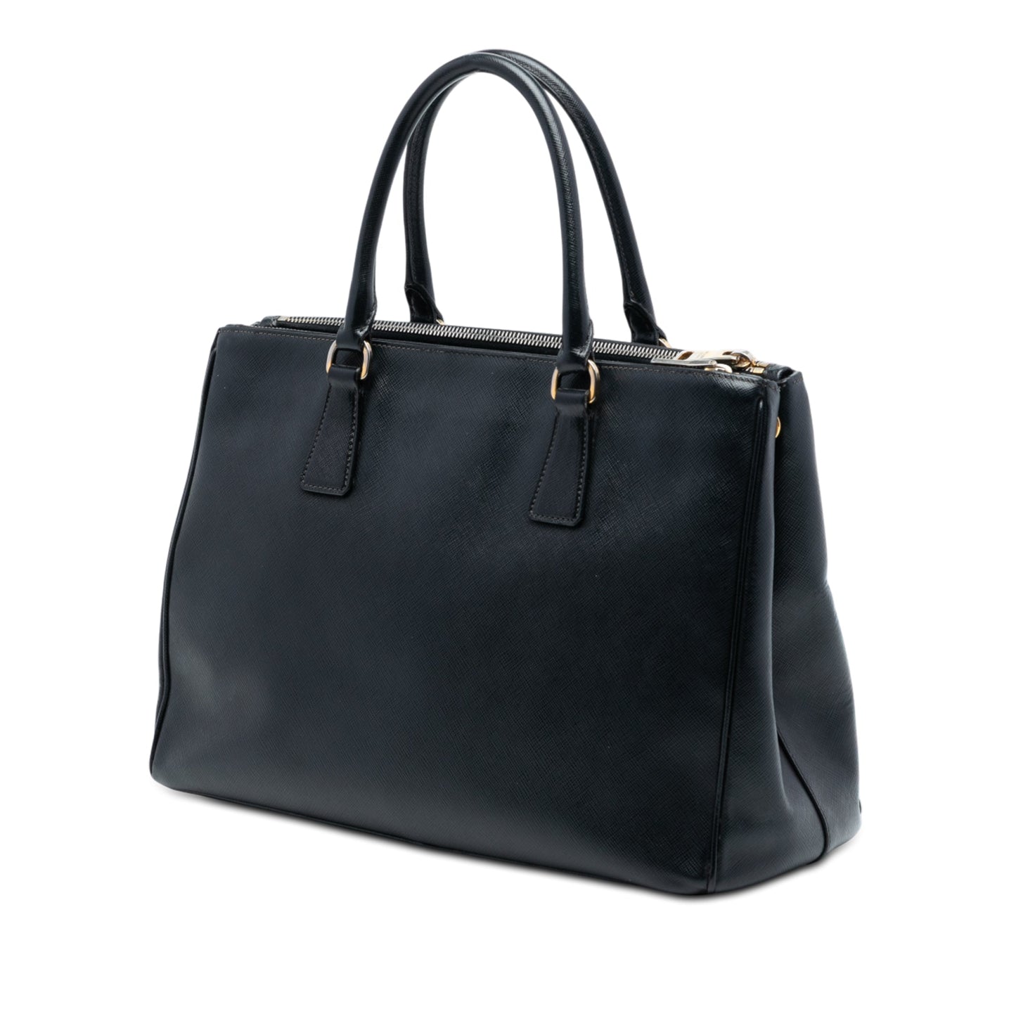 Prada Medium Saffiano Lux Galleria Double Zip Satchel