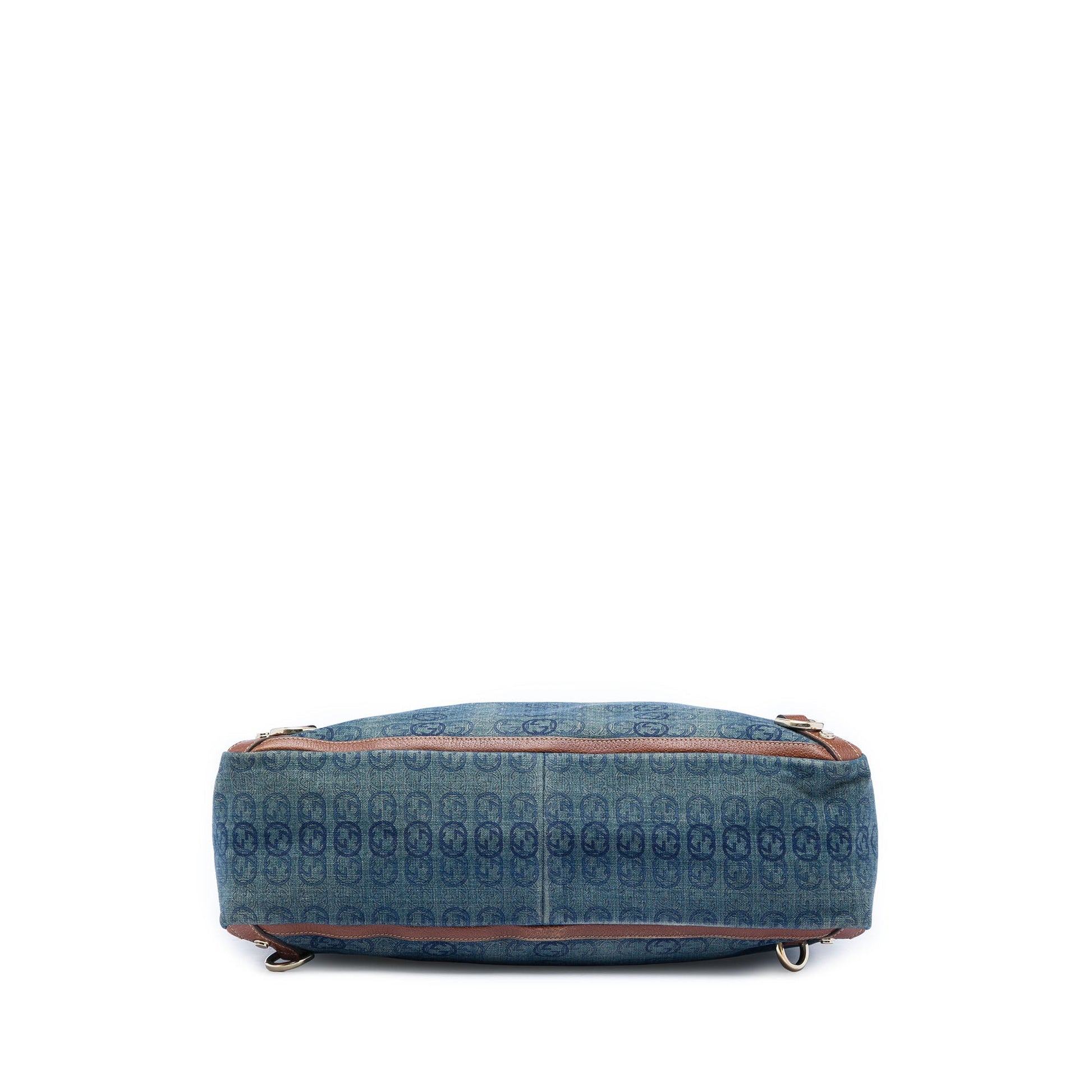 Gucci Denim Interlocking G Abbey D Ring Tote