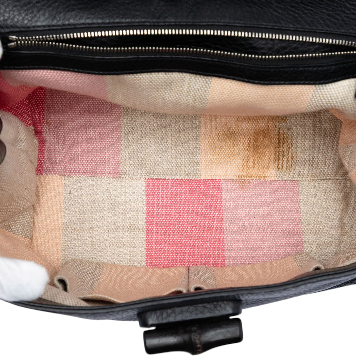 Medium Leather Bamboo Daily Satchel