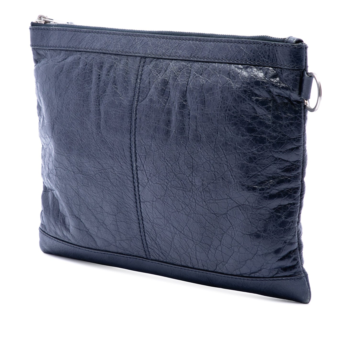 Balenciaga Lambskin Motocross Classic Clip M Clutch