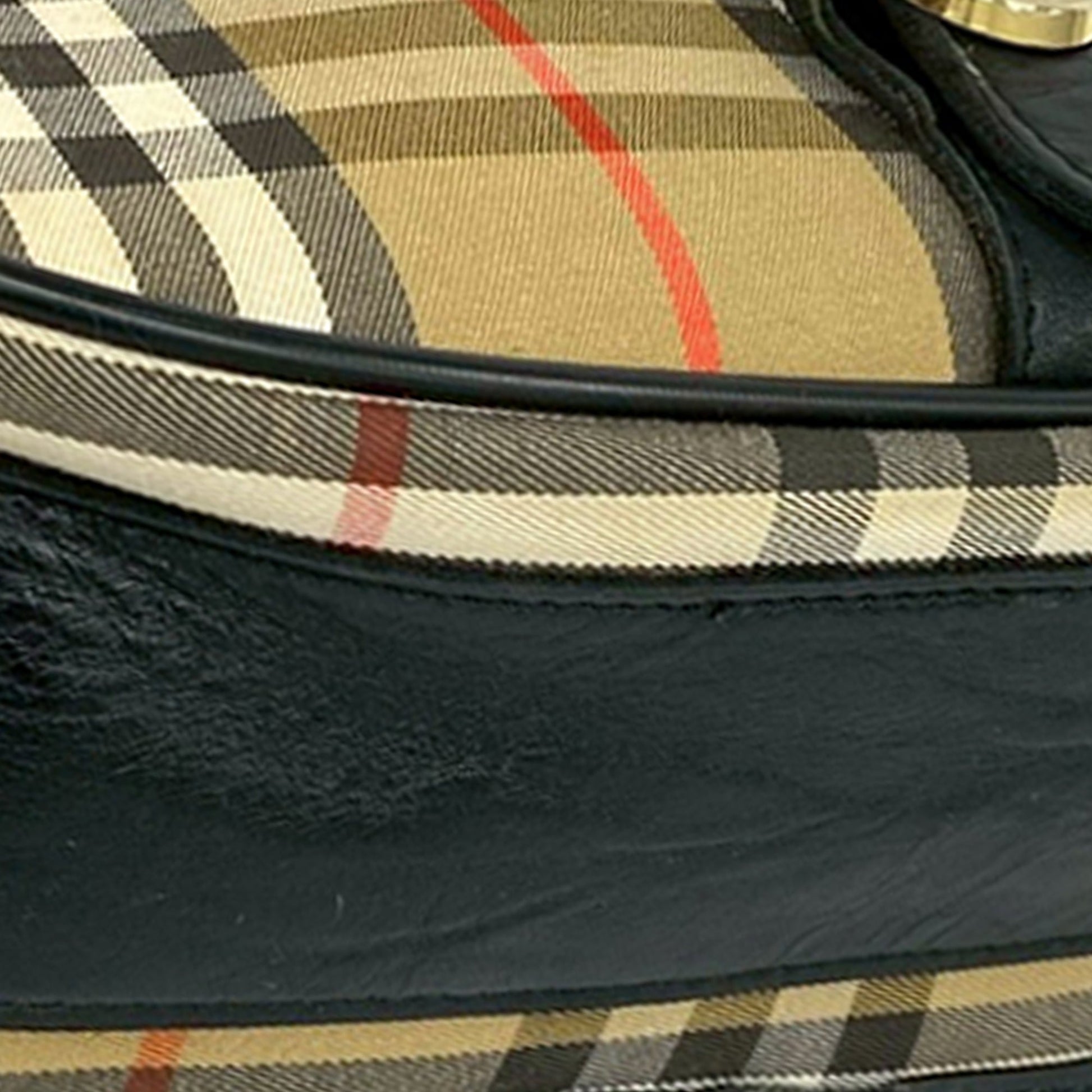 Burberry Haymarket Check Canvas Crossbody