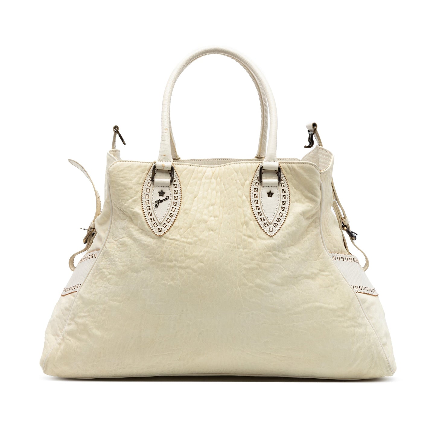 Fendi Large Leather Etniko Du Jour Handbag