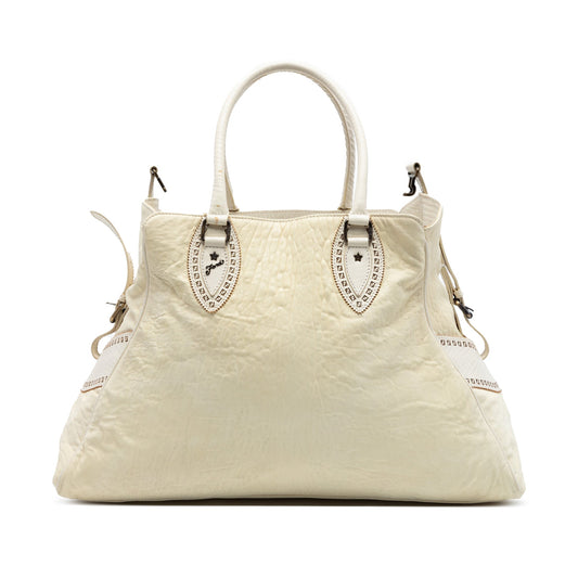Fendi Large Leather Etniko Du Jour Handbag