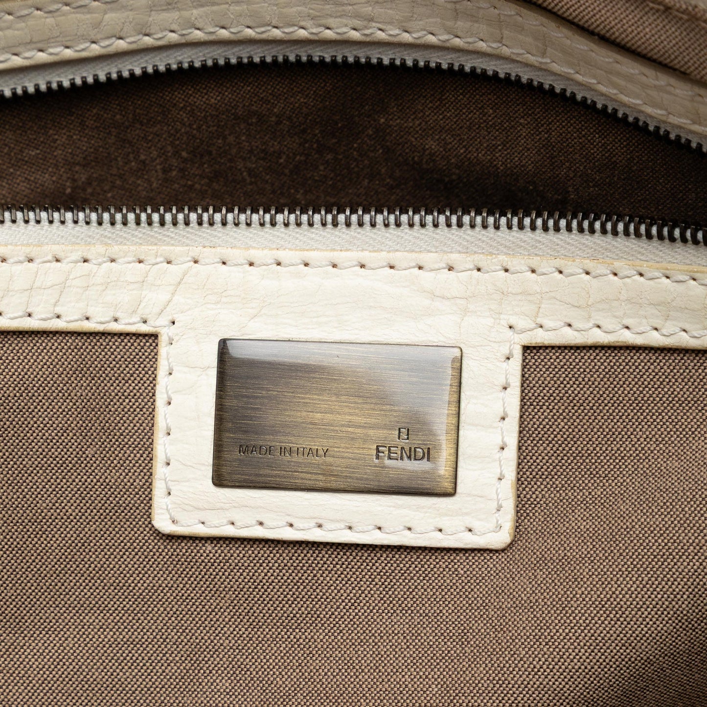 Fendi Large Leather Etniko Du Jour Handbag