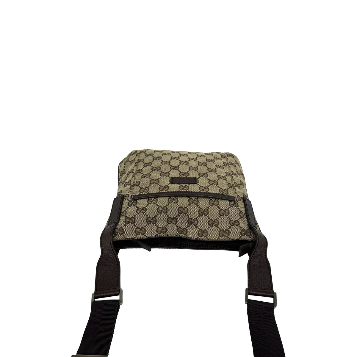 Gucci GG Canvas Crossbody — Beige