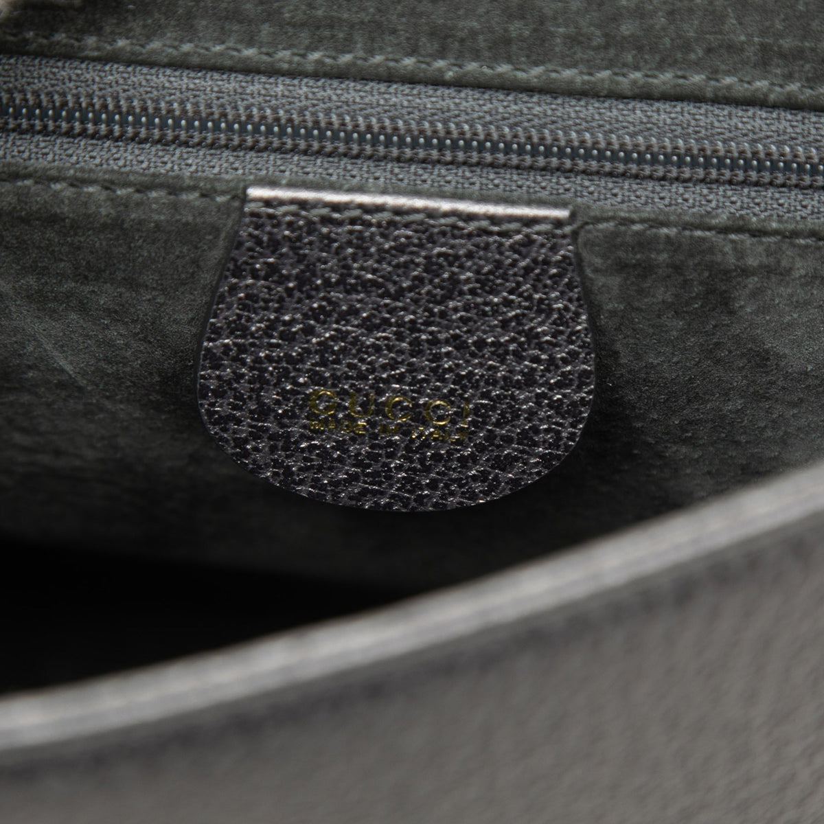 Gucci Leather Bamboo Handbag — Black