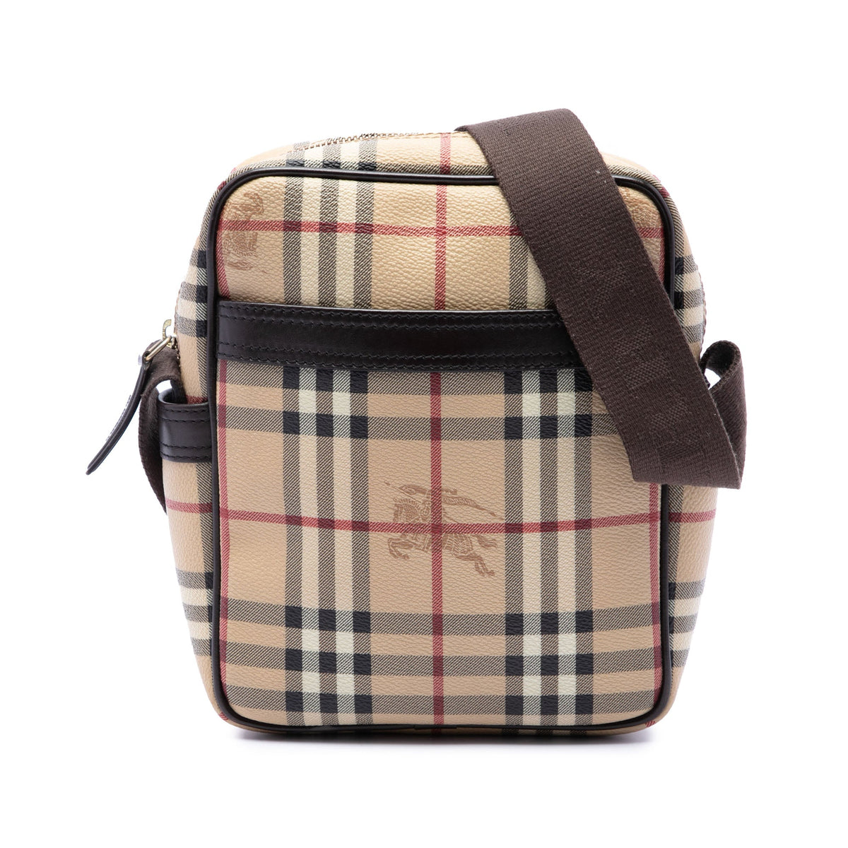 Burberry Haymarket Check Coated Canvas Crossbody