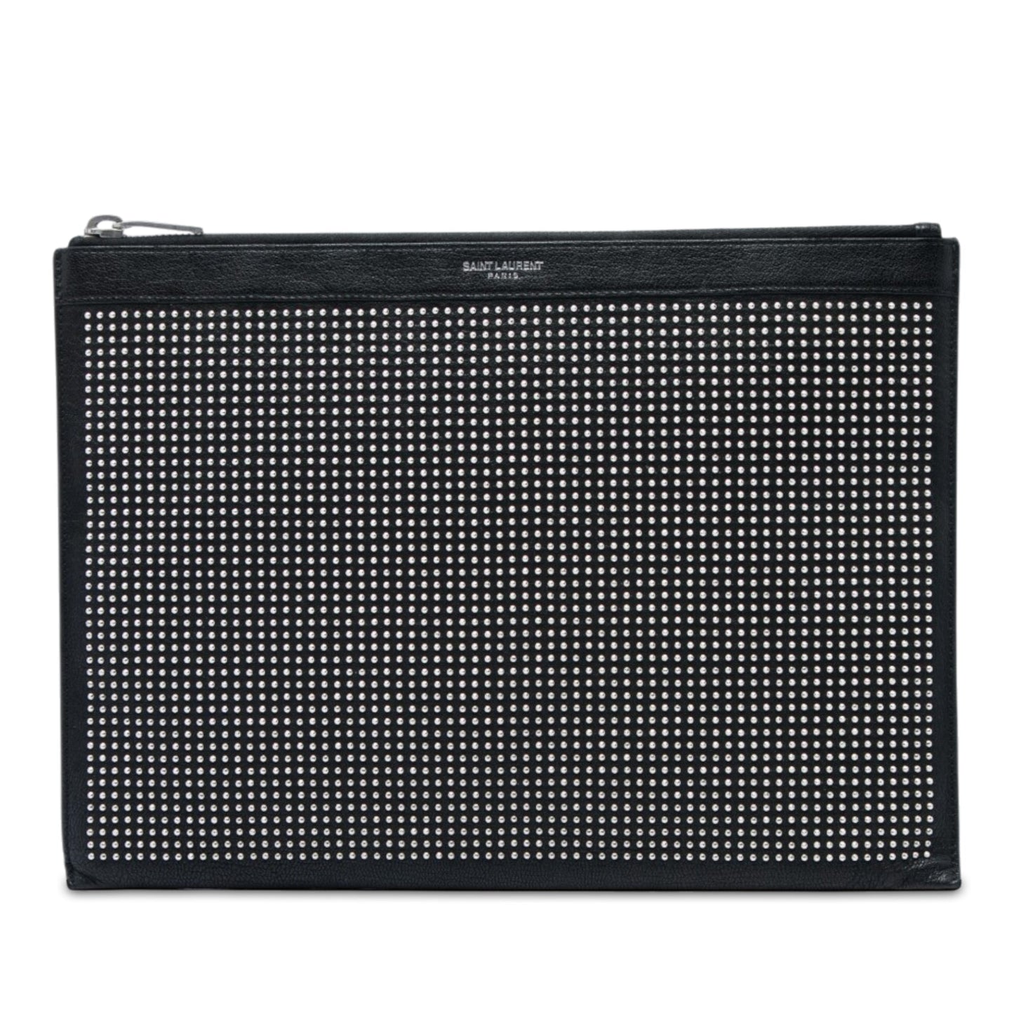Saint Laurent Studded Leather Clutch