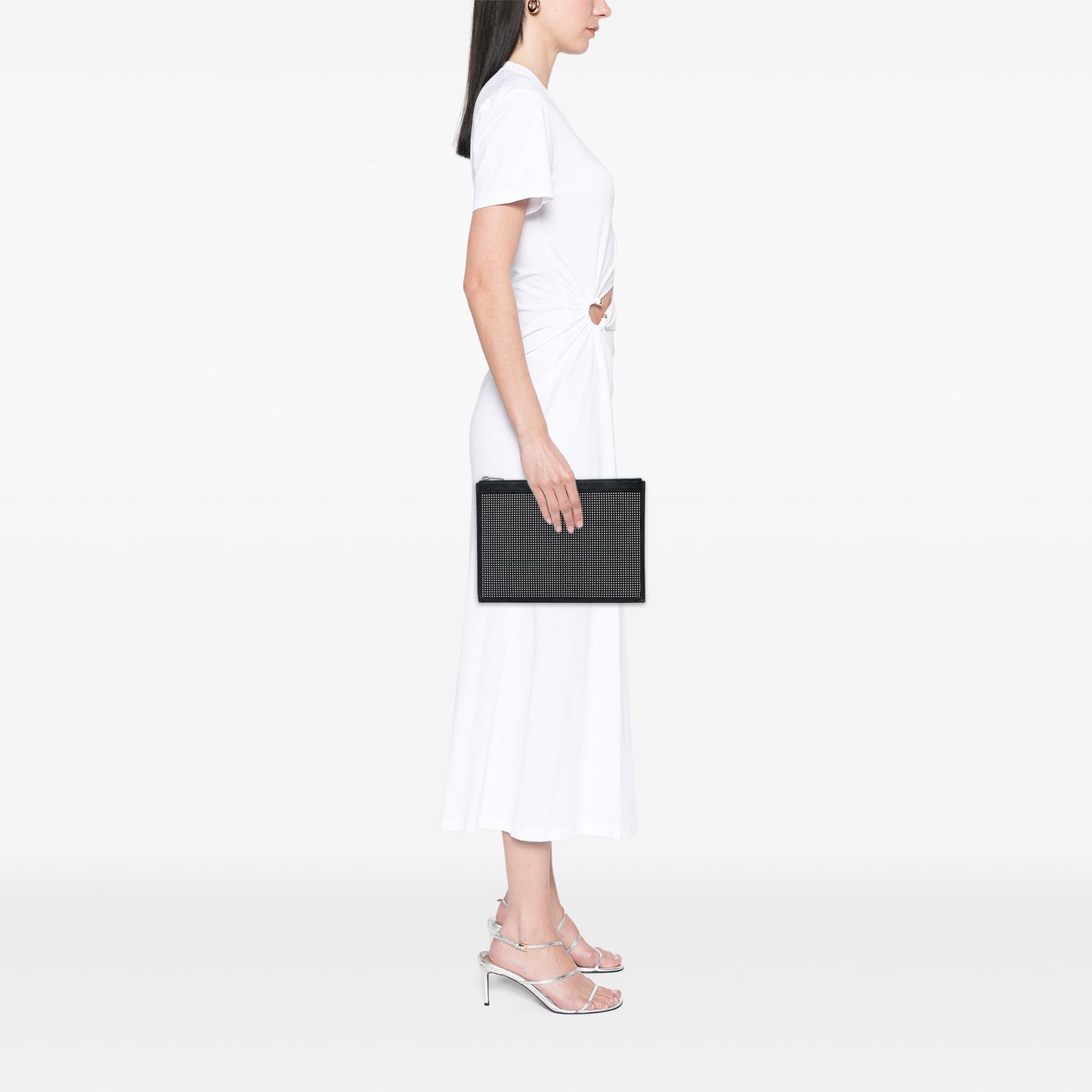 Saint Laurent Studded Leather Clutch