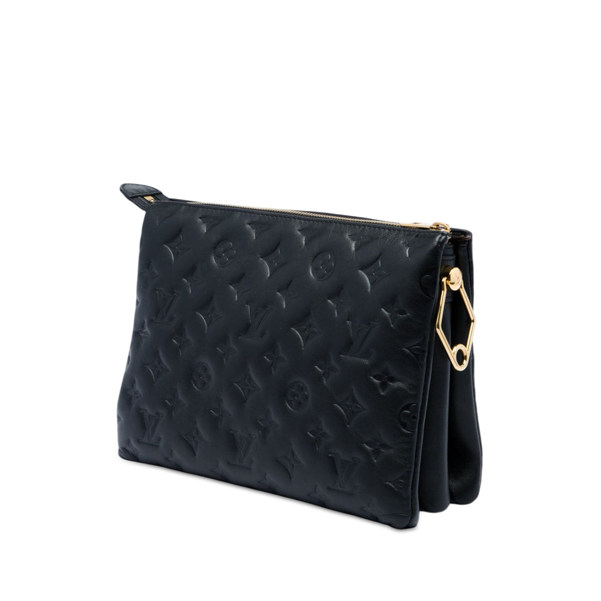 Louis Vuitton Monogram Embossed Puffy Lambskin Coussin PM