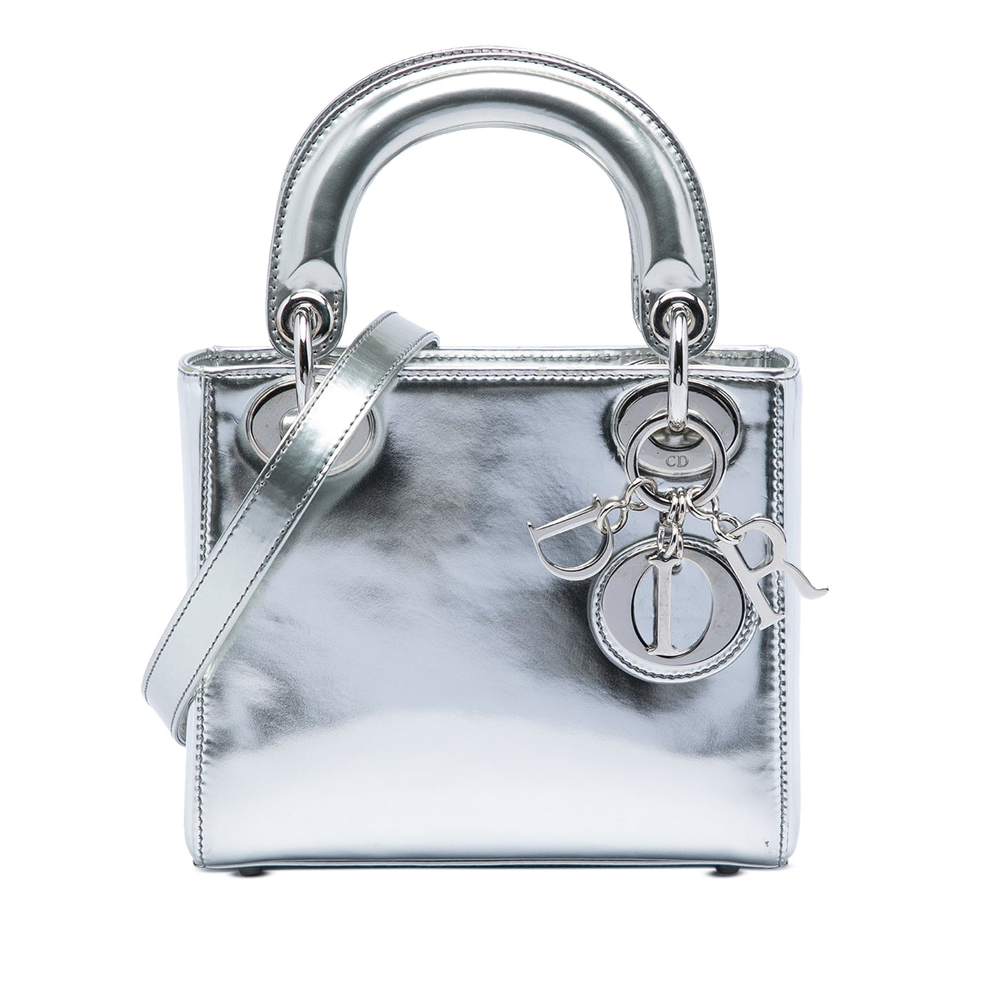 Dior Mini Metallic Patent Lady Dior
