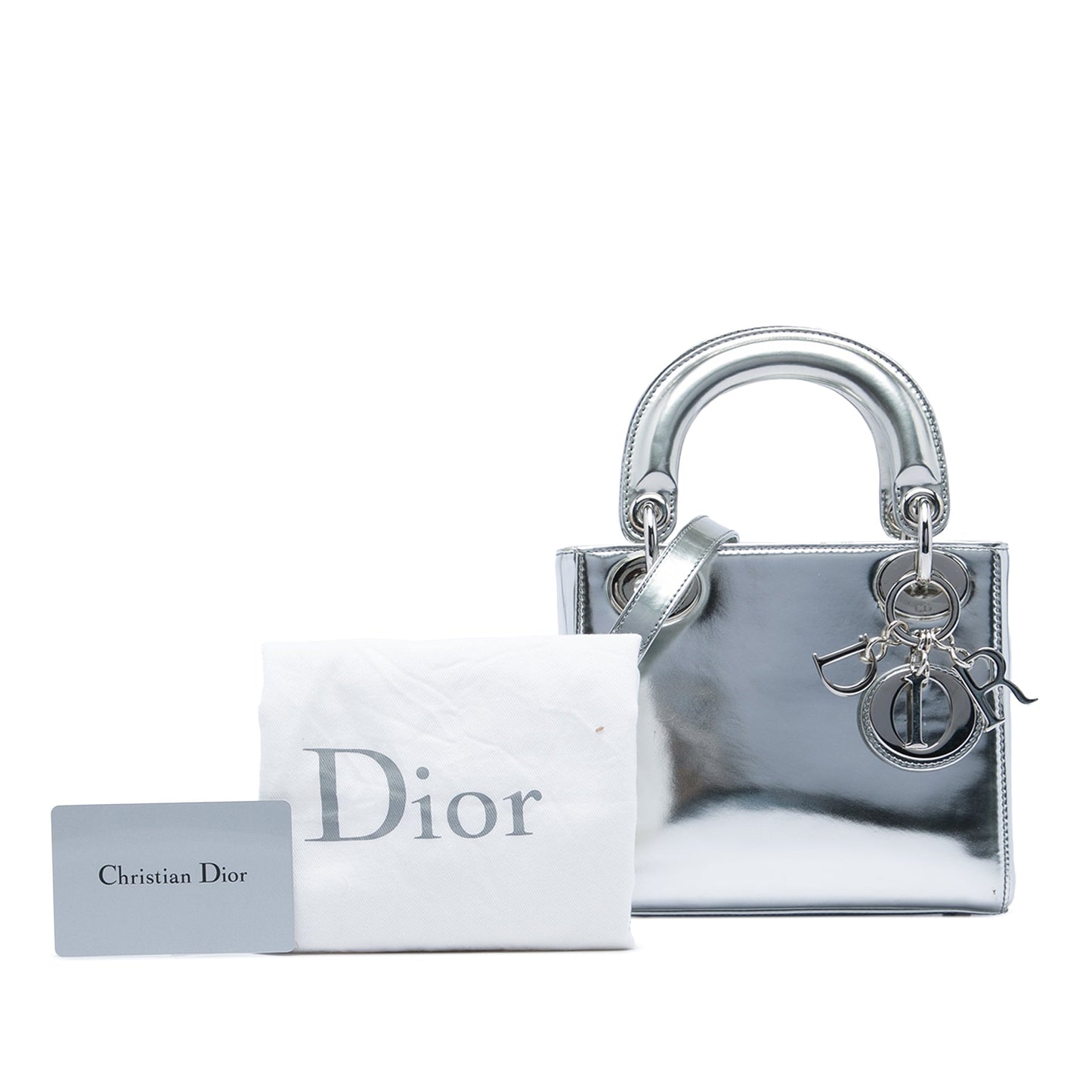Dior Mini Metallic Patent Lady Dior