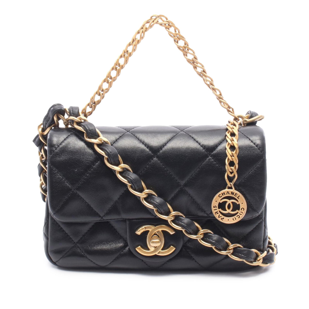 Chanel Small CC Quilted Lambskin Single Flap