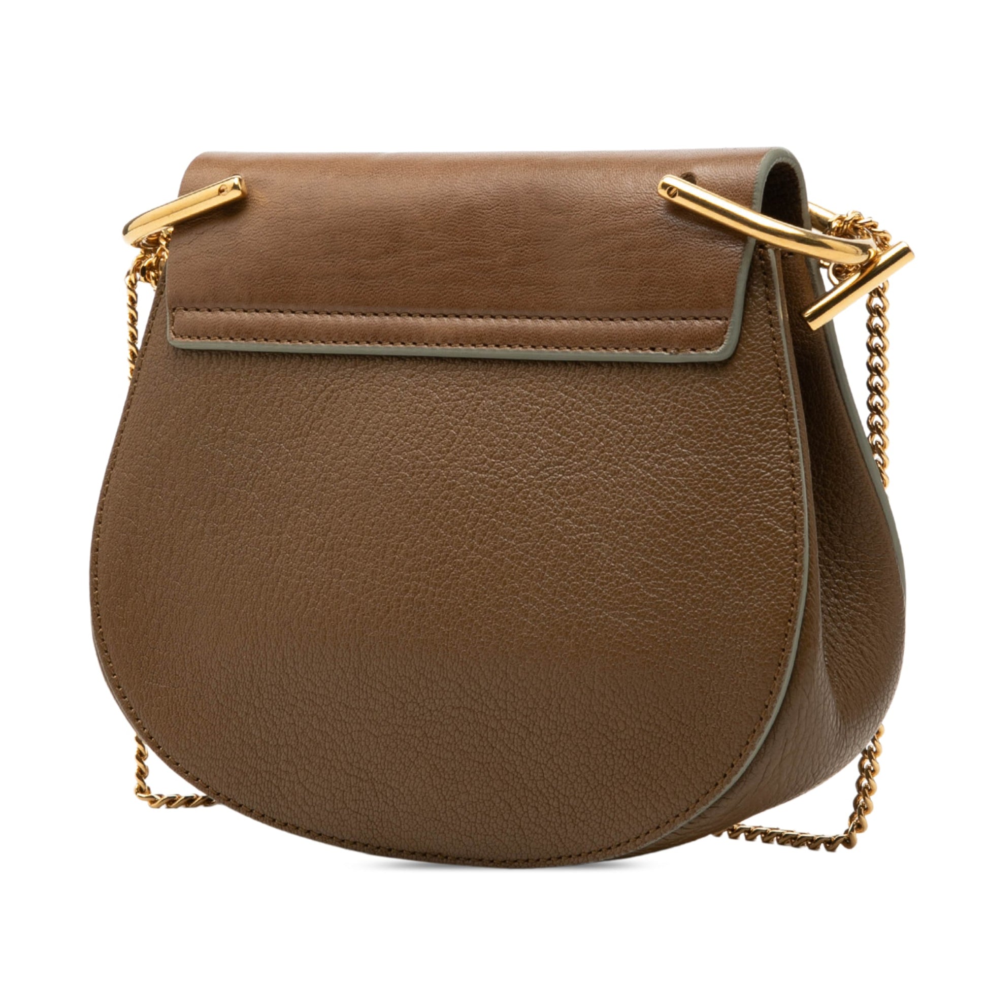 Chloé Mini Smooth and Grained Calfskin Drew Crossbody