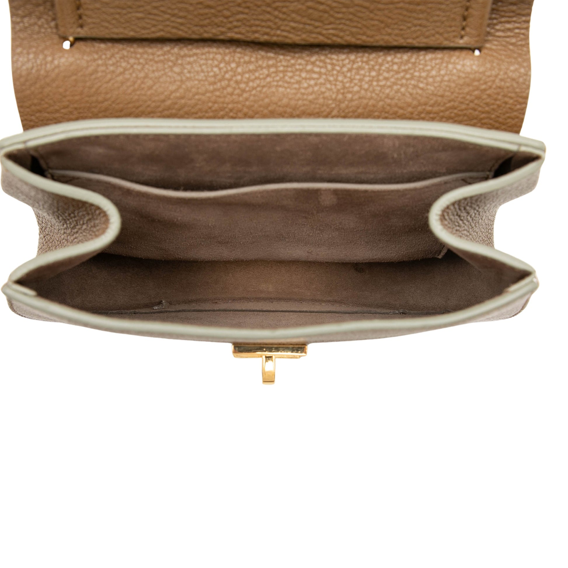 Chloé Mini Smooth and Grained Calfskin Drew Crossbody