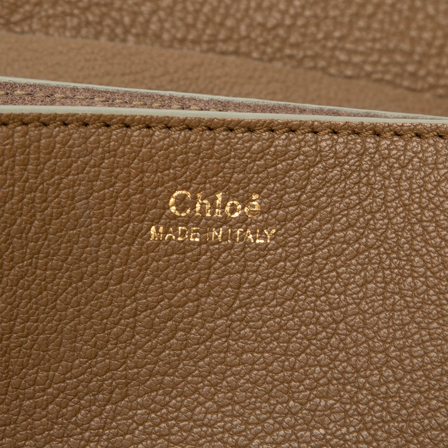 Chloé Mini Smooth and Grained Calfskin Drew Crossbody