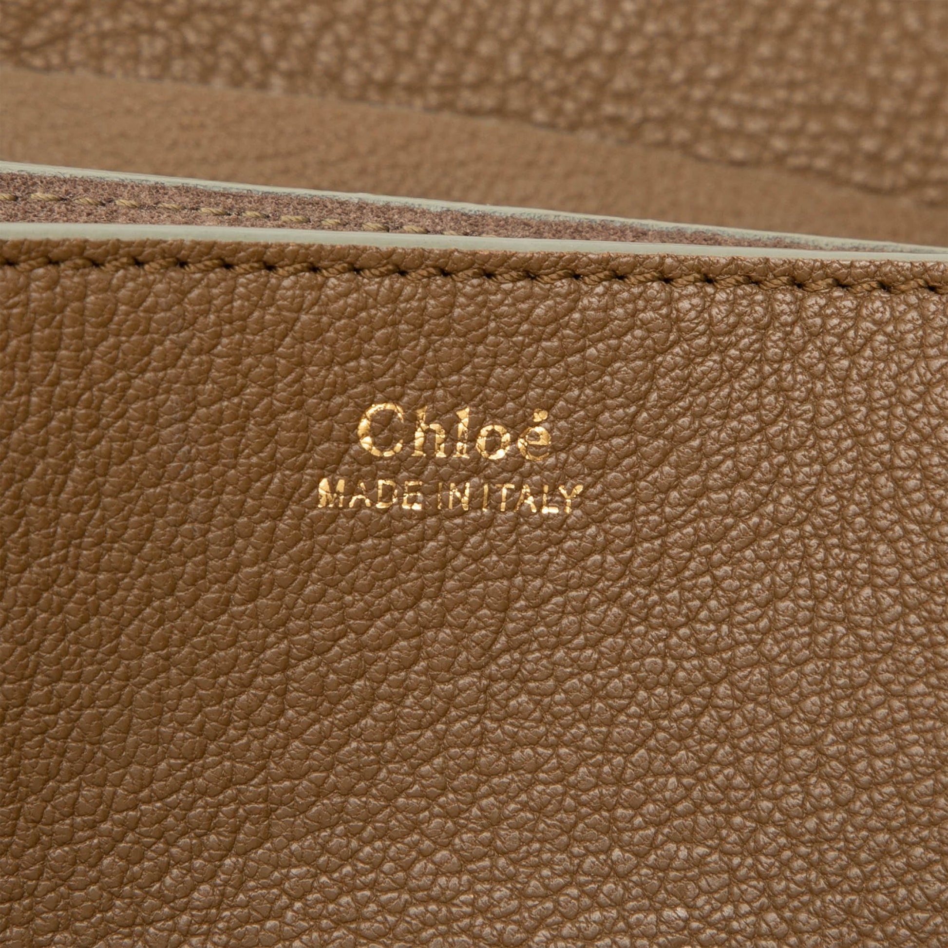 Chloé Mini Smooth and Grained Calfskin Drew Crossbody