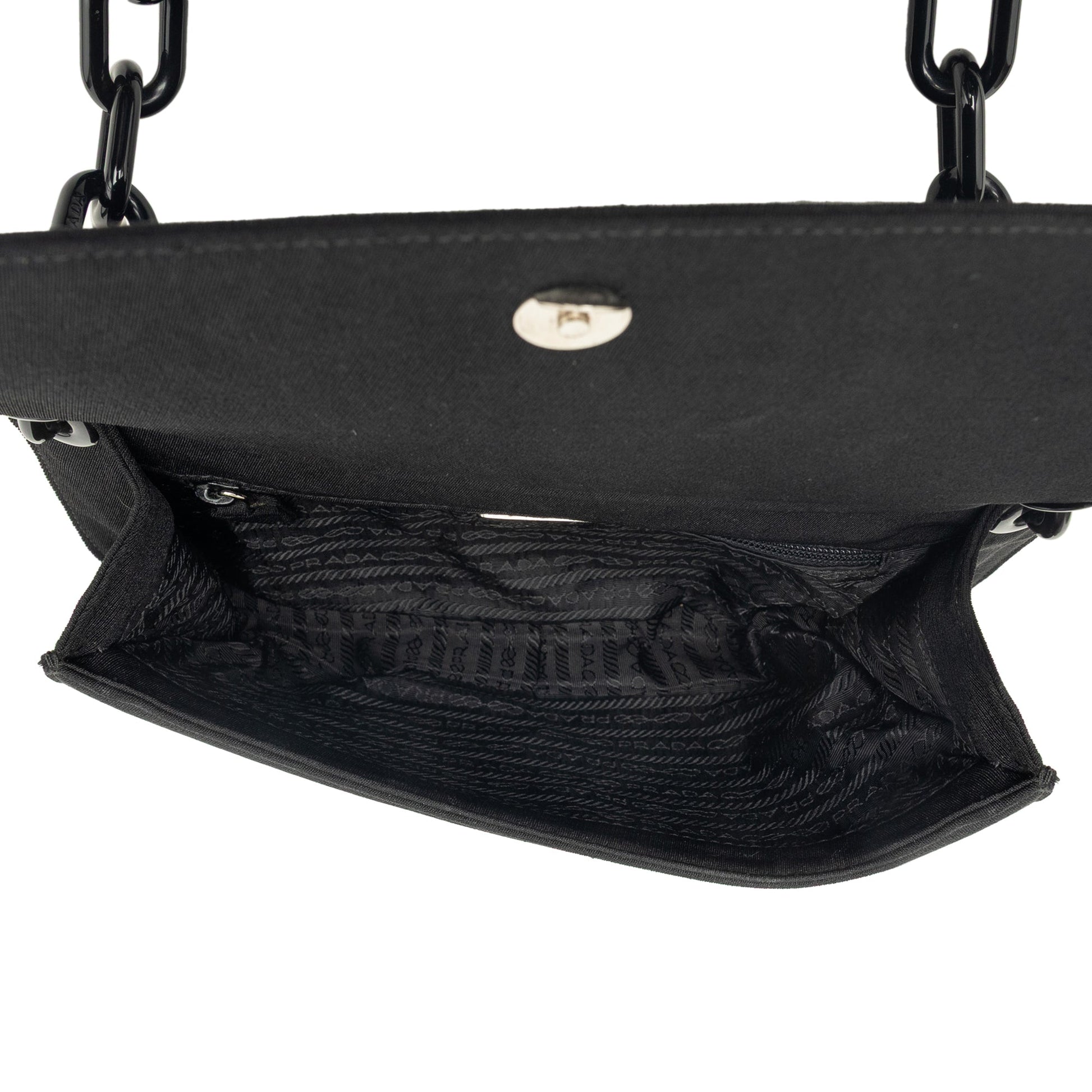 Prada Tessuto Swing Chain Shoulder Bag