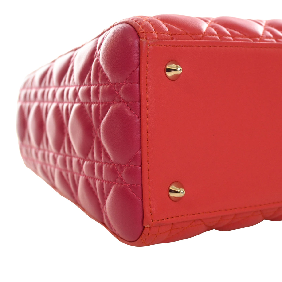 Dior Medium Bicolor Lambskin Cannage Lady Dior