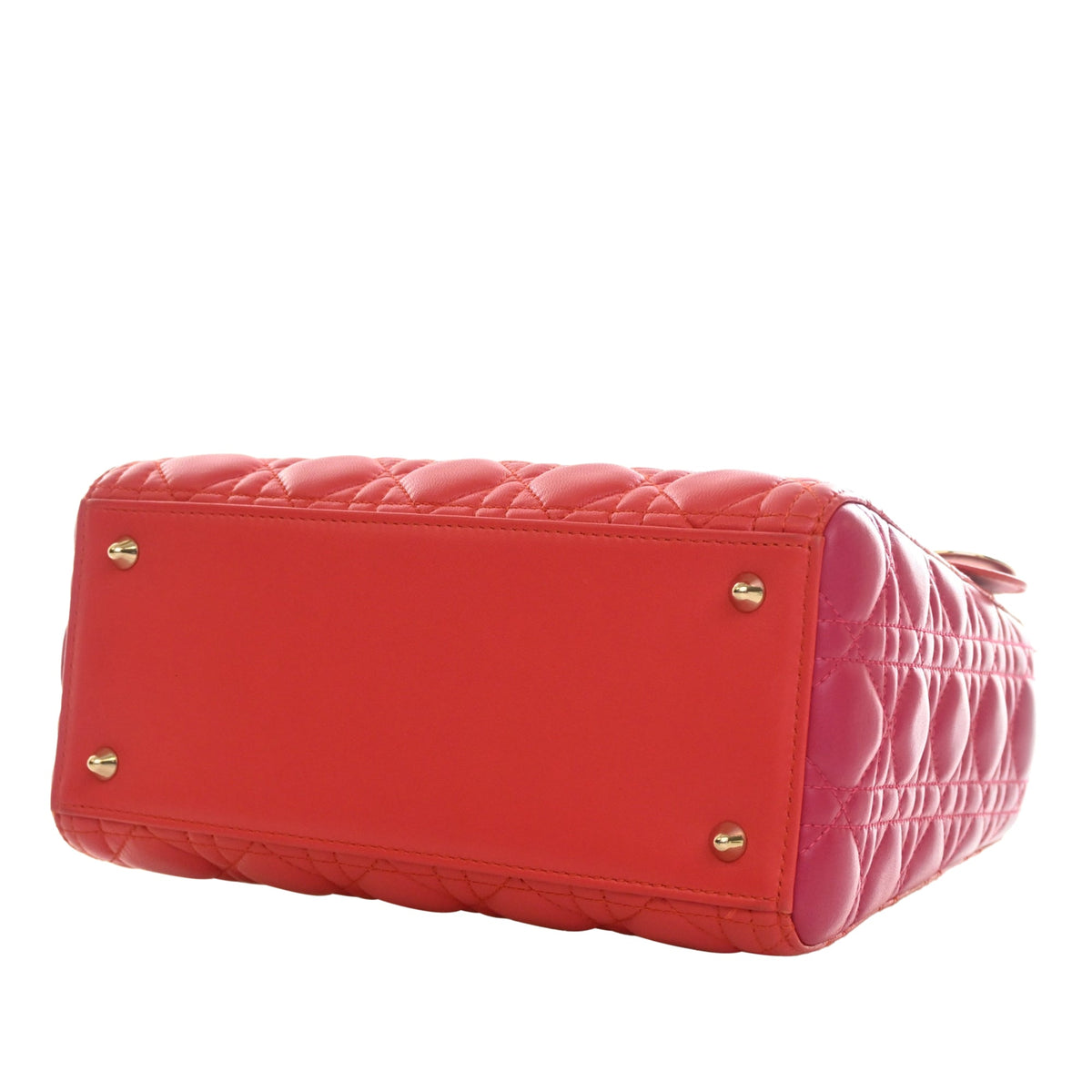 Dior Medium Bicolor Lambskin Cannage Lady Dior